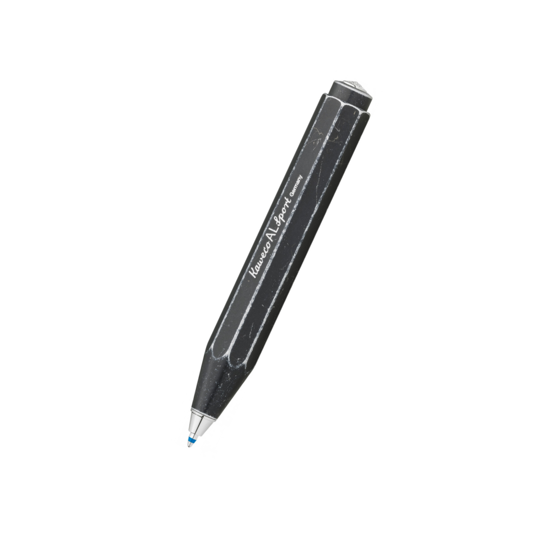 Kaweco AL Sport Stonewashed Ballpoint Pen in Black — Kaweco ballpoint pen — reliable smooth-writing everyday pen, at Cityluxe Singapore
