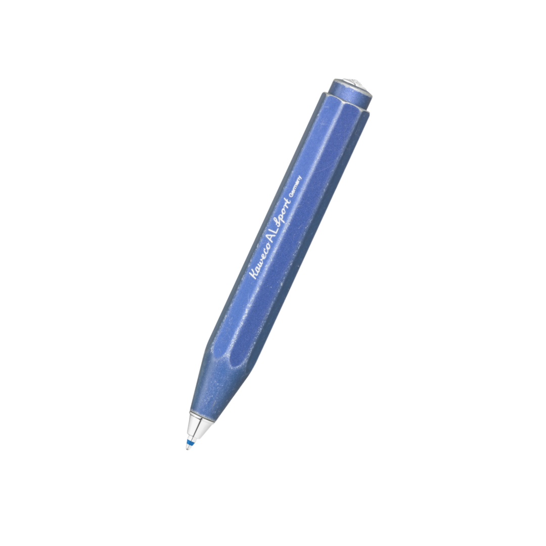 Kaweco AL Sport Stonewashed Ballpoint Pen - Blue — capped