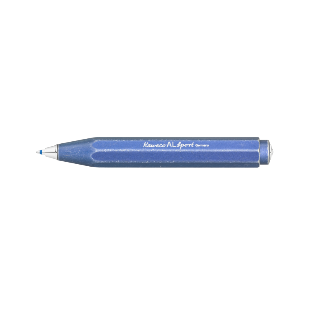 Kaweco AL Sport Stonewashed Ballpoint Pen - Blue — tip detail