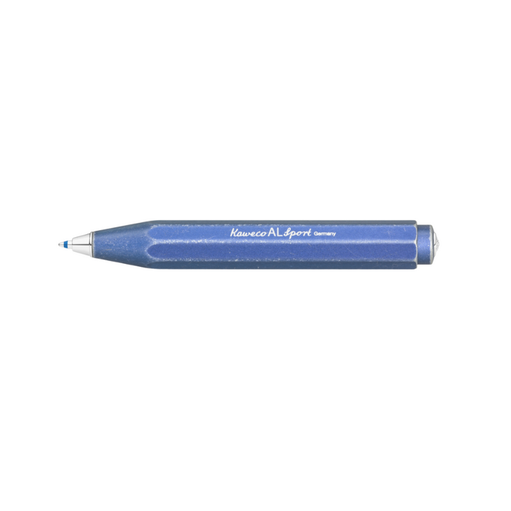 Kaweco AL Sport Stonewashed Ballpoint Pen - Blue — tip detail