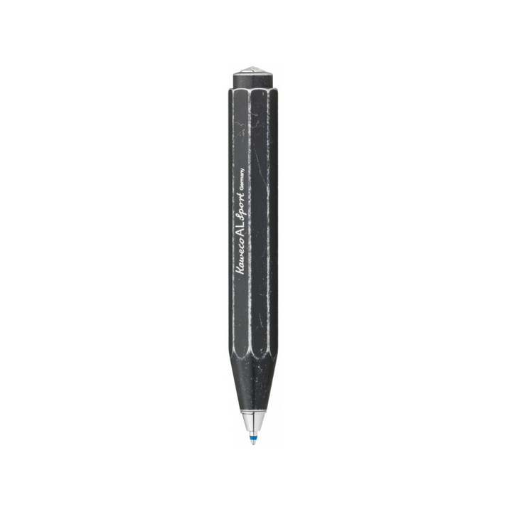 Kaweco AL Sport Stonewashed Ballpoint Pen in Black — Kaweco ballpoint pen — reliable smooth-writing everyday pen, at Cityluxe Singapore