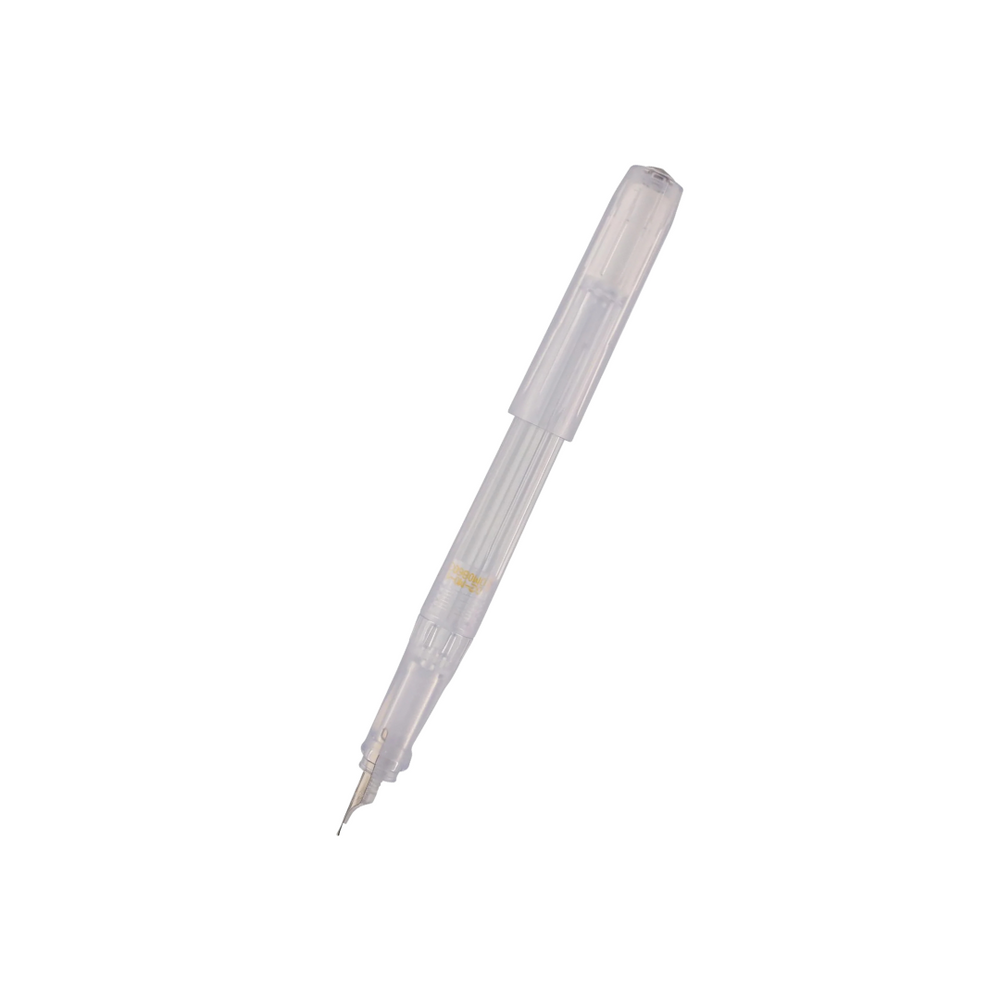 Kaweco Perkeo Fountain Pen - All Clear — uncapped with cap posted