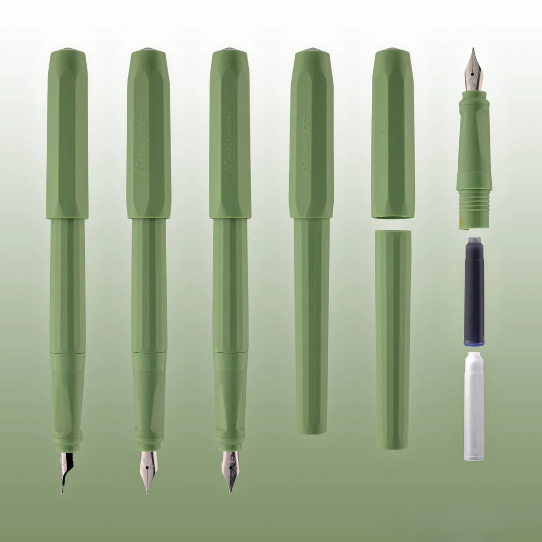 Kaweco Perkeo Fountain Pen - Jungle Green — flat lay