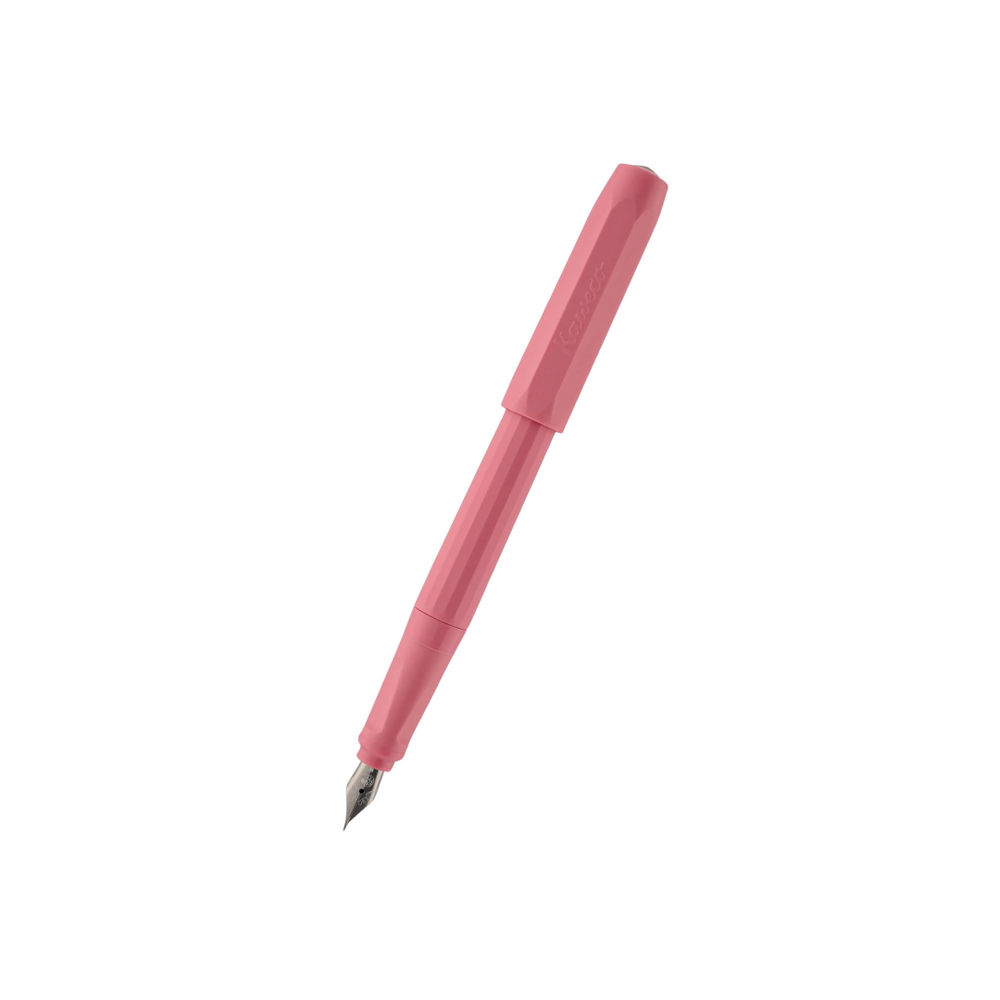 Kaweco Perkeo Fountain Pen - Peony Blossom — uncapped with cap posted