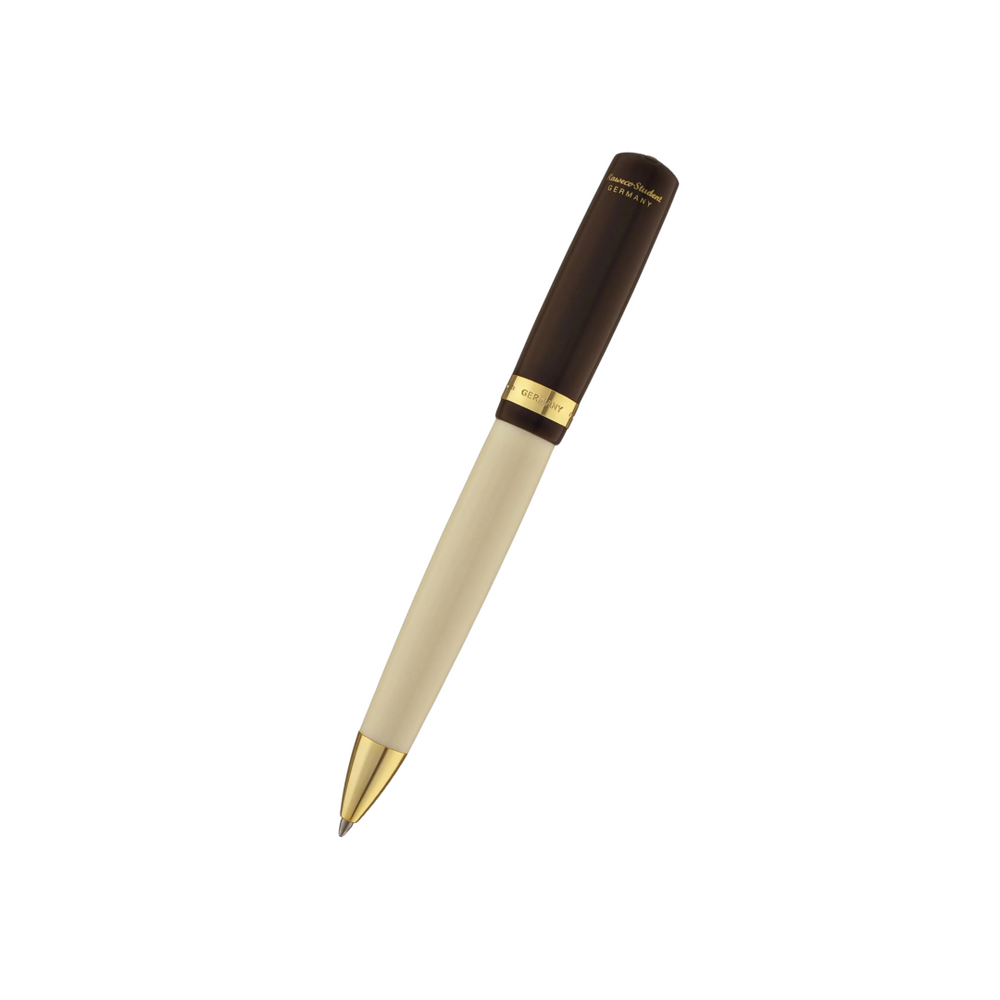 Kaweco STUDENT Ballpoint Pen - 20's Jazz — uncapped with cap posted