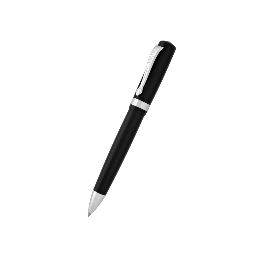 Kaweco STUDENT Ballpoint Pen - Black — uncapped with cap posted
