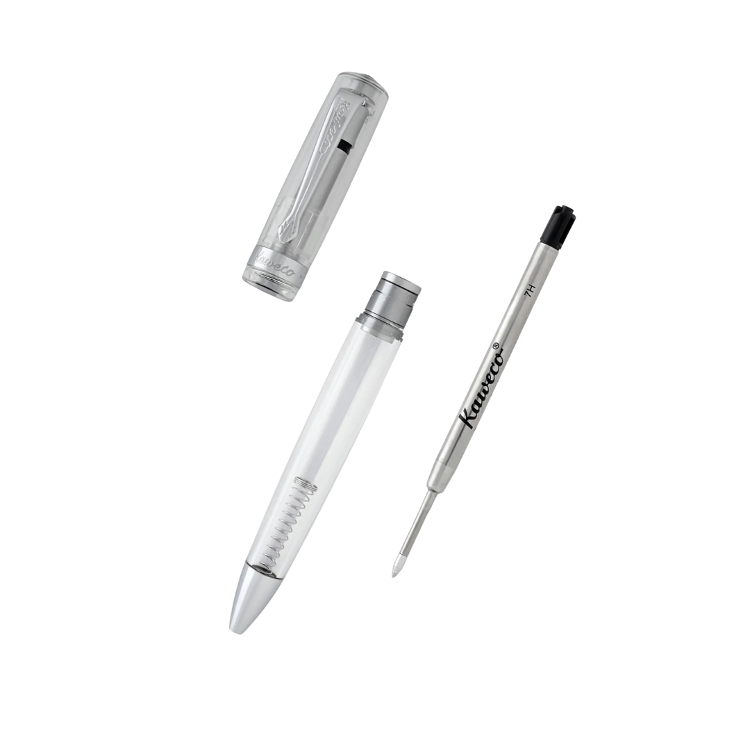 Kaweco STUDENT Ballpoint Pen - Demonstrator — writing at an angle