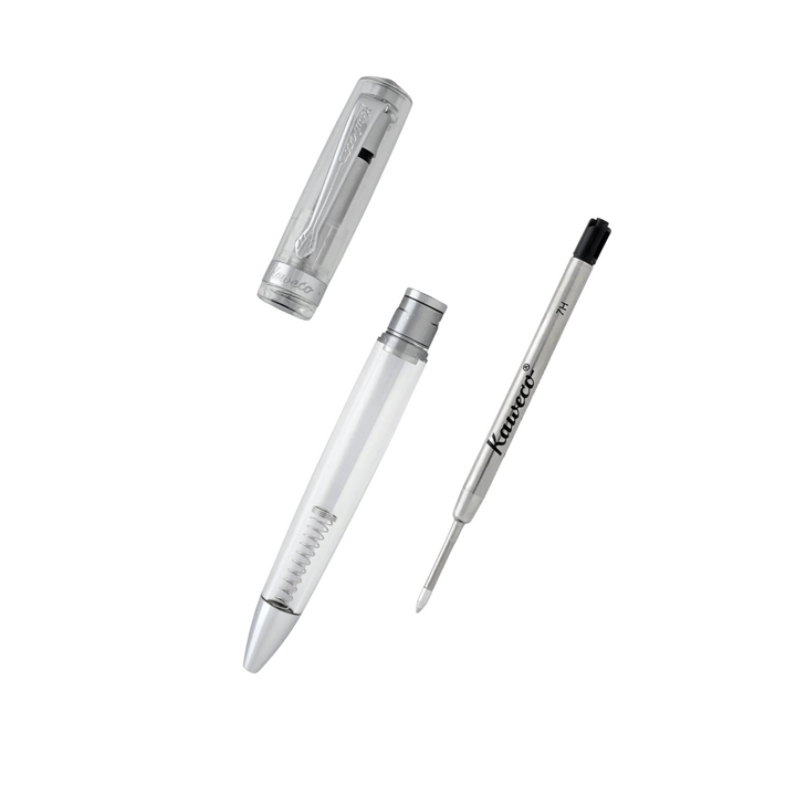 Kaweco STUDENT Ballpoint Pen - Demonstrator — writing at an angle