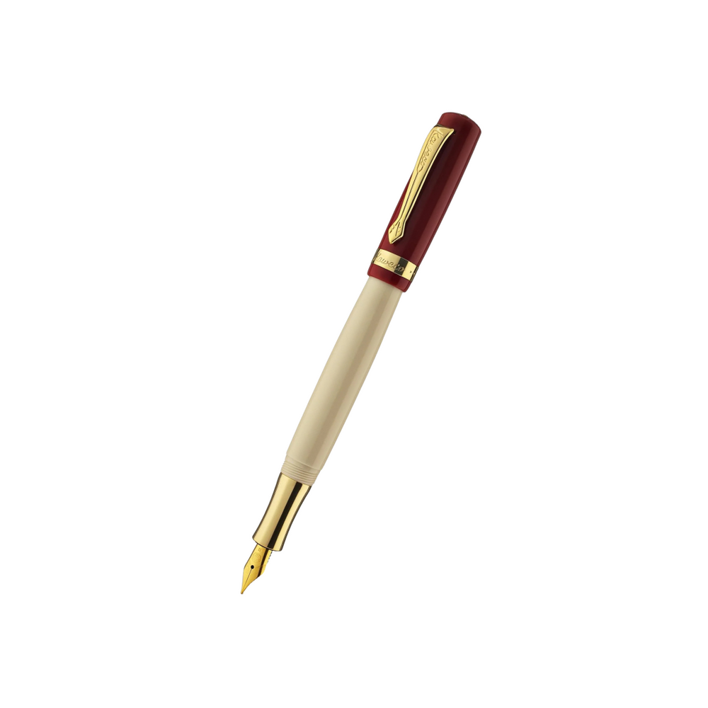 Kaweco STUDENT Fountain Pen - 30's Blues — uncapped with cap posted