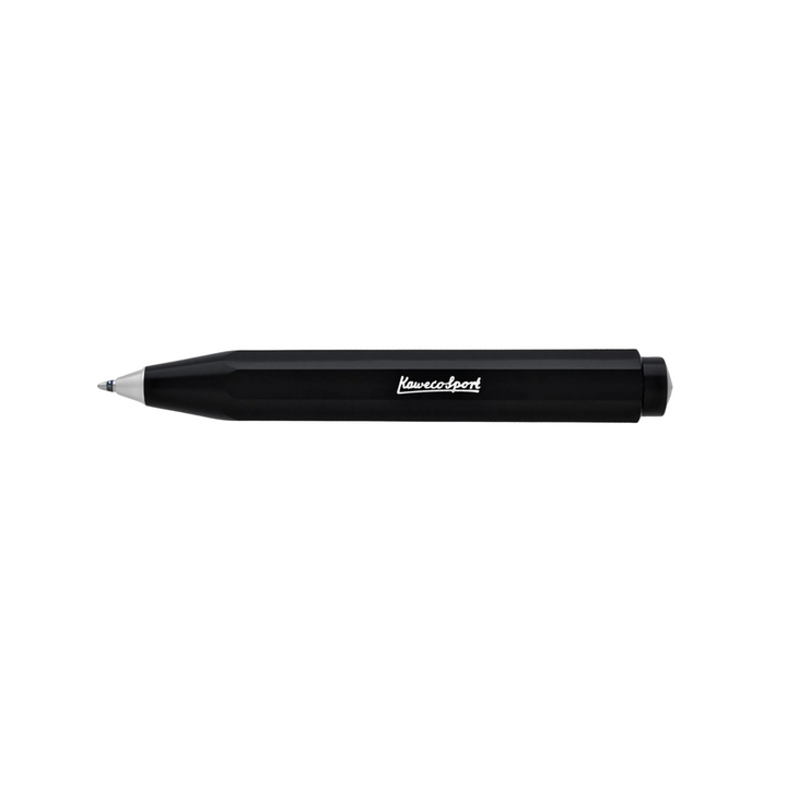 Kaweco Skyline Sport Ballpoint Pen - Black — writing at an angle