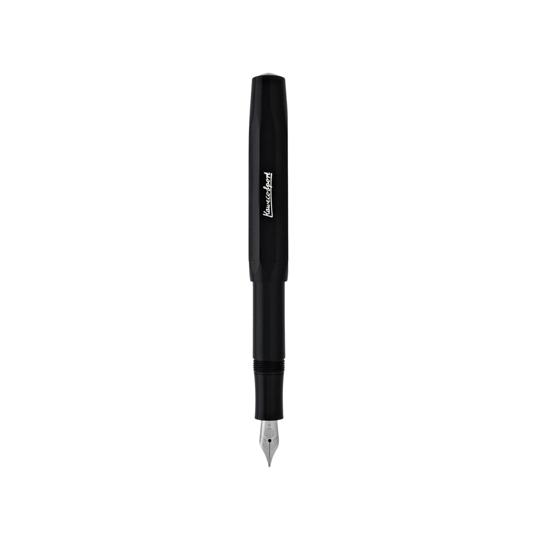 Kaweco Skyline Sport Fountain Pen in Black — Kaweco fountain pen — precision nib writing instrument, at Cityluxe Singapore stationery store