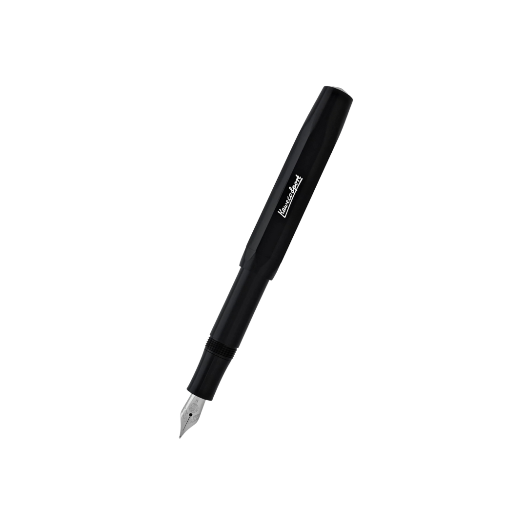 Kaweco Skyline Sport Fountain Pen in Black — Kaweco fountain pen — precision nib writing instrument, at Cityluxe Singapore stationery store