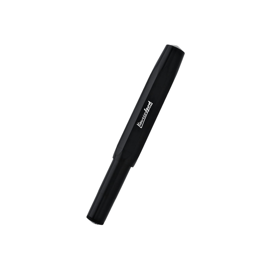 Kaweco Skyline Sport Fountain Pen in Black — Kaweco fountain pen — precision nib writing instrument, at Cityluxe Singapore stationery store