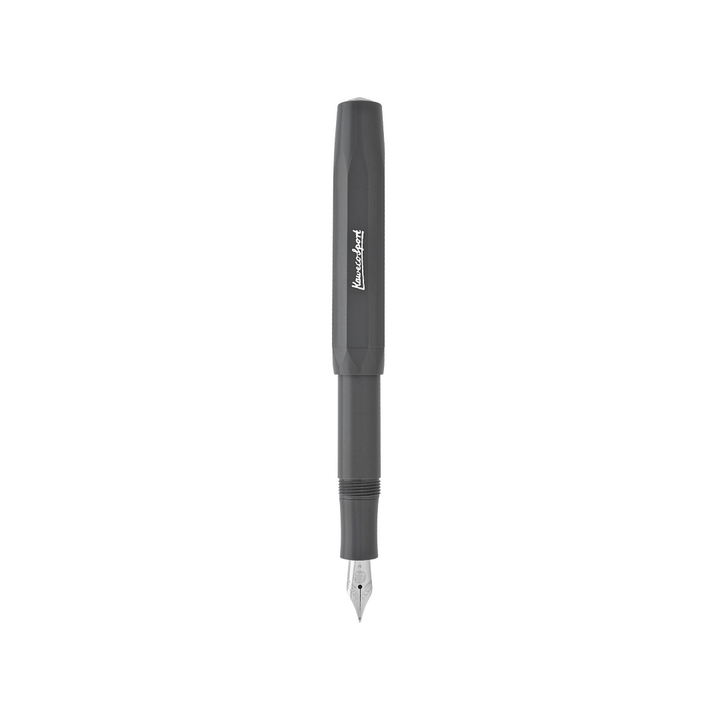 Kaweco Skyline Sport Fountain Pen - Gray — writing at an angle