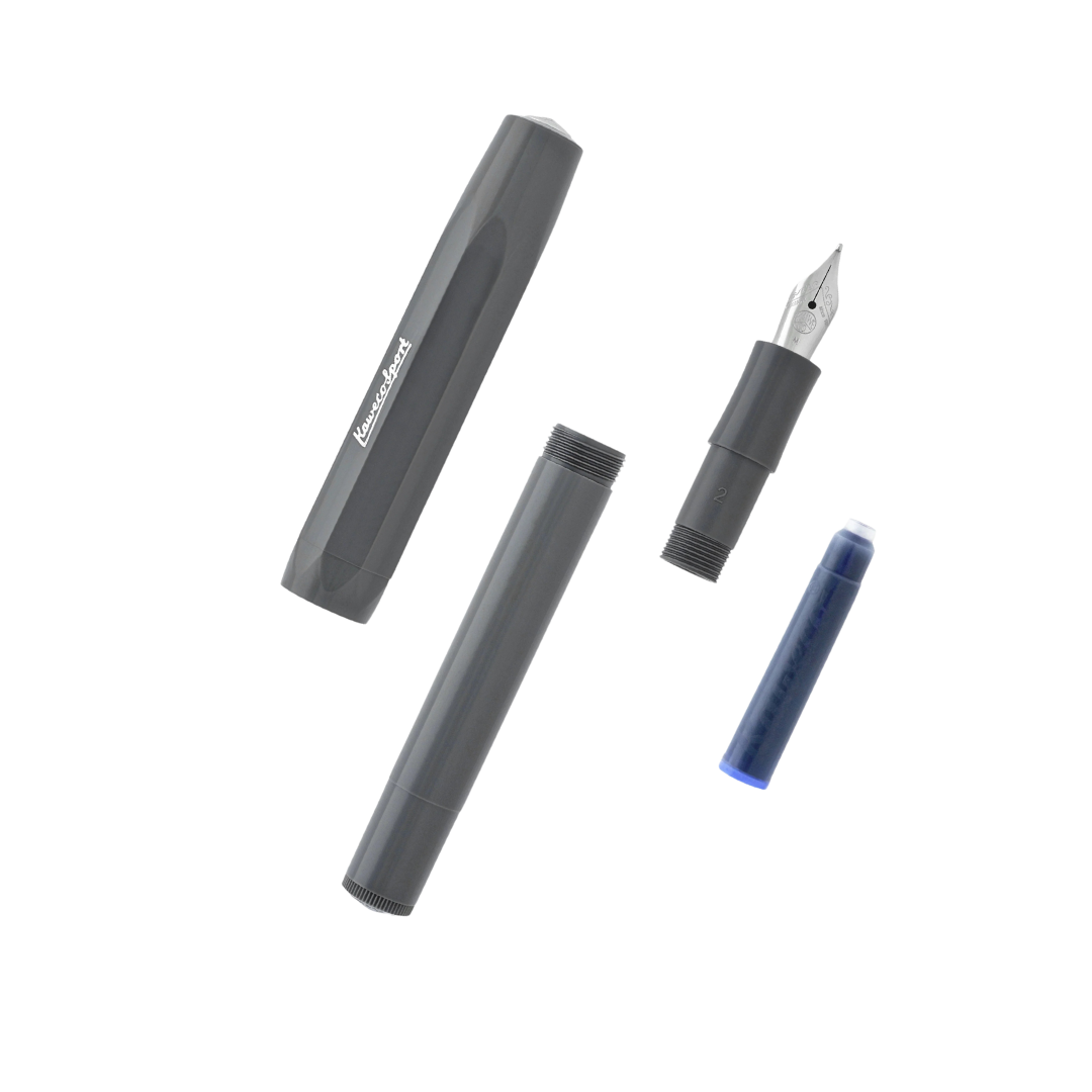 Kaweco Skyline Sport Fountain Pen - Gray — with packaging