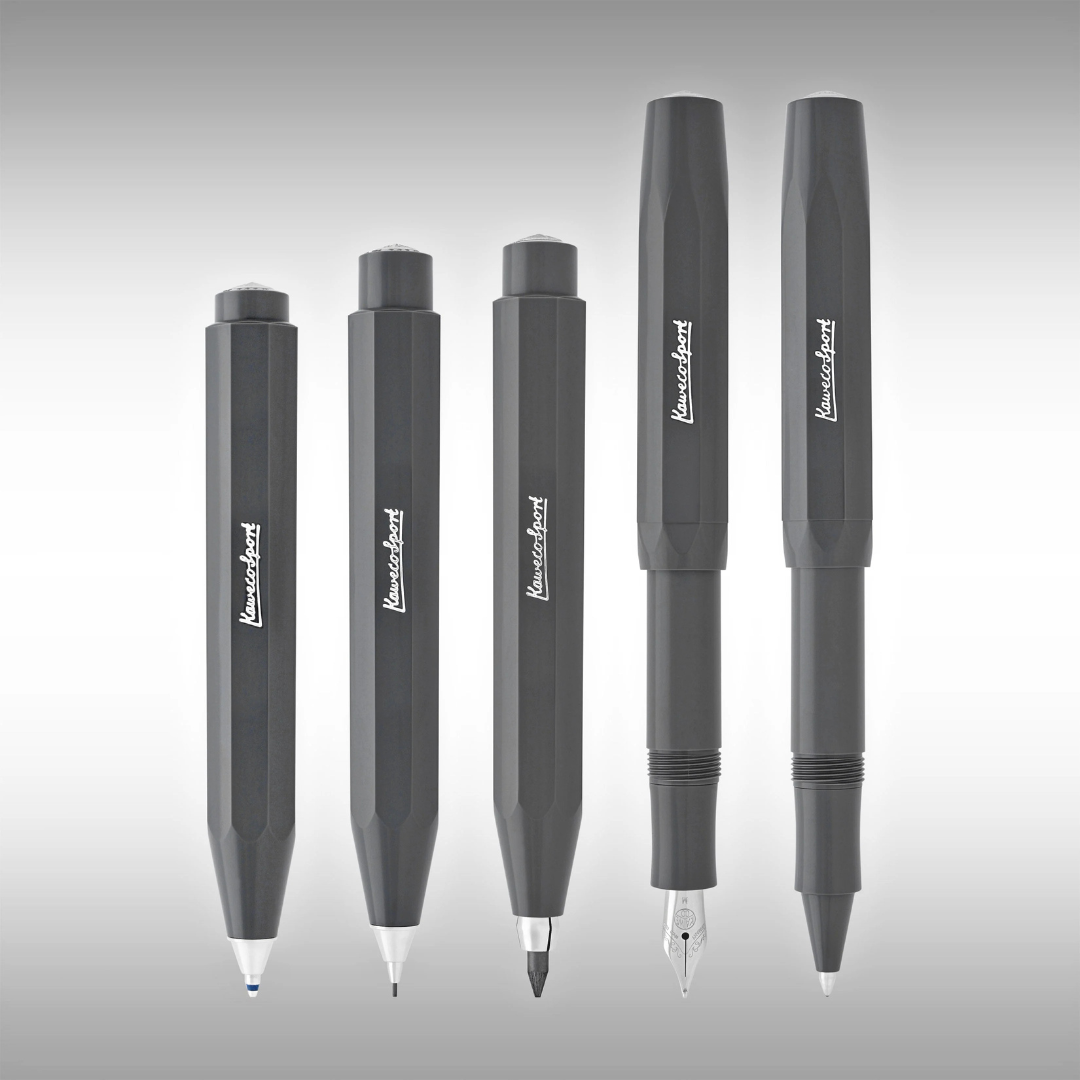 Kaweco Skyline Sport Fountain Pen - Gray — flat lay