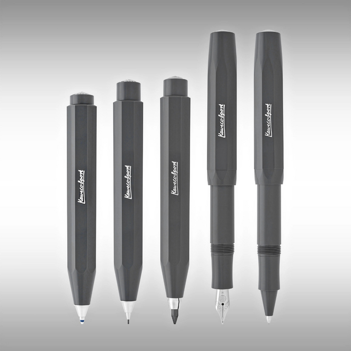 Kaweco Skyline Sport Fountain Pen - Gray — flat lay