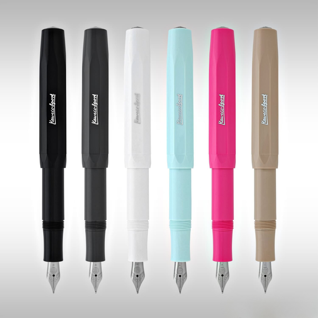 Kaweco Skyline Sport Fountain Pen in Mint — Kaweco fountain pen — precision nib writing instrument, at Cityluxe Singapore stationery store