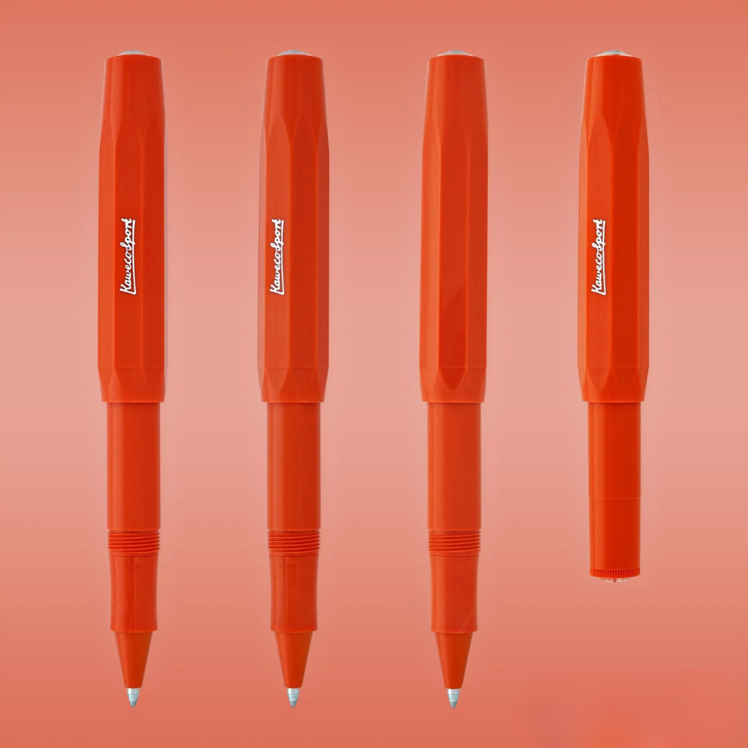 Kaweco Skyline Sport Gel Rollerball Pen - Fox — flat lay