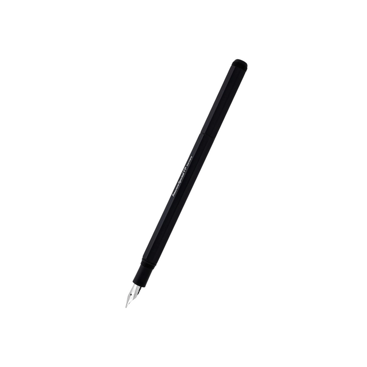 Kaweco Special Fountain Pen - Black — uncapped with cap posted