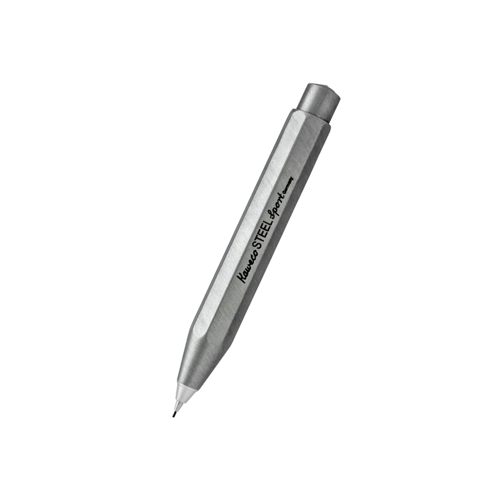 Kaweco Steel Sport Mechanical Pencil — lead extended