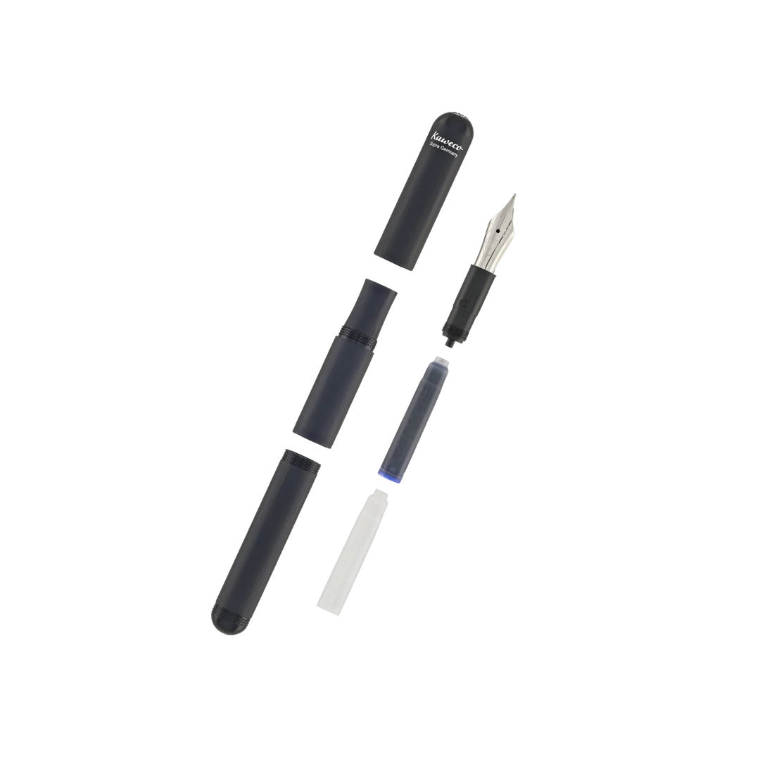 Kaweco Supra Fountain Pen - Black — writing at an angle