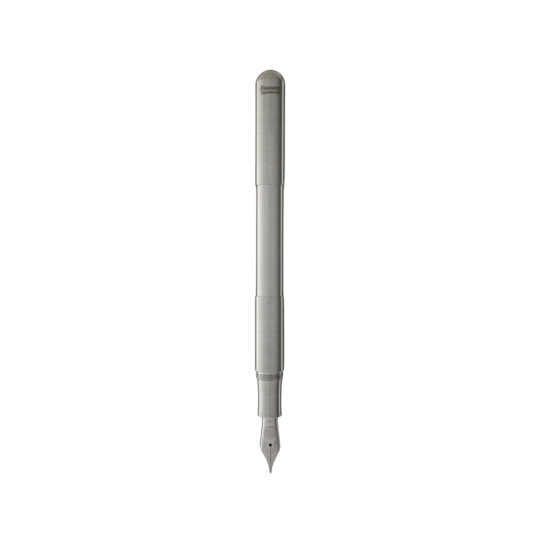 Kaweco Supra Fountain Pen in Stainless Steel — Kaweco fountain pen — precision nib writing instrument, at Cityluxe Singapore stationery store