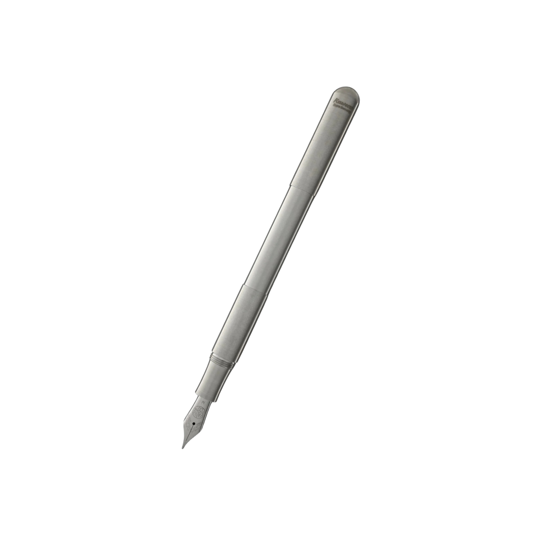 Kaweco Supra Fountain Pen in Stainless Steel — Kaweco fountain pen — precision nib writing instrument, at Cityluxe Singapore stationery store