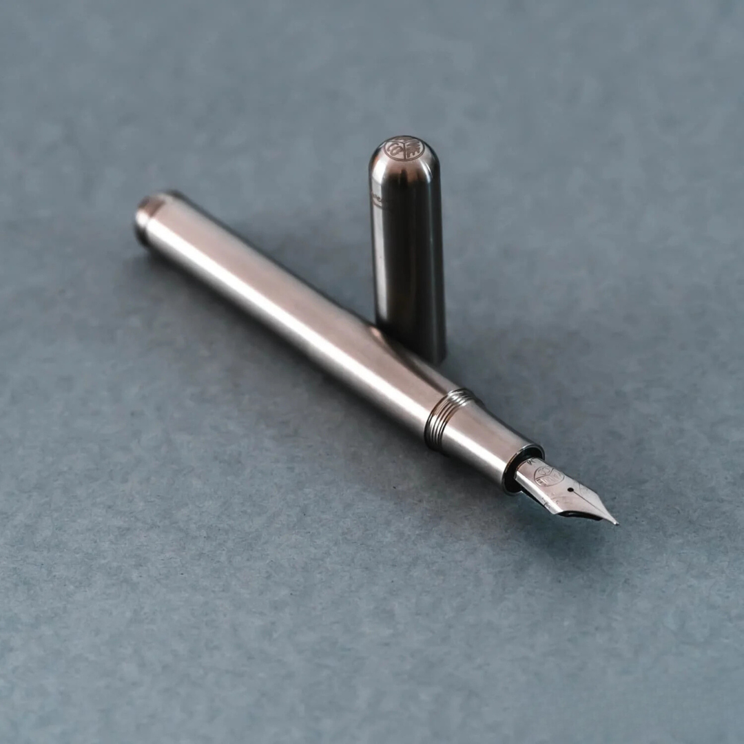 Kaweco Supra Fountain Pen in Stainless Steel — Kaweco fountain pen — precision nib writing instrument, at Cityluxe Singapore stationery store