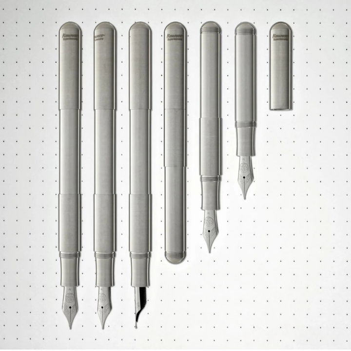 Kaweco Supra Fountain Pen in Stainless Steel — Kaweco fountain pen — precision nib writing instrument, at Cityluxe Singapore stationery store