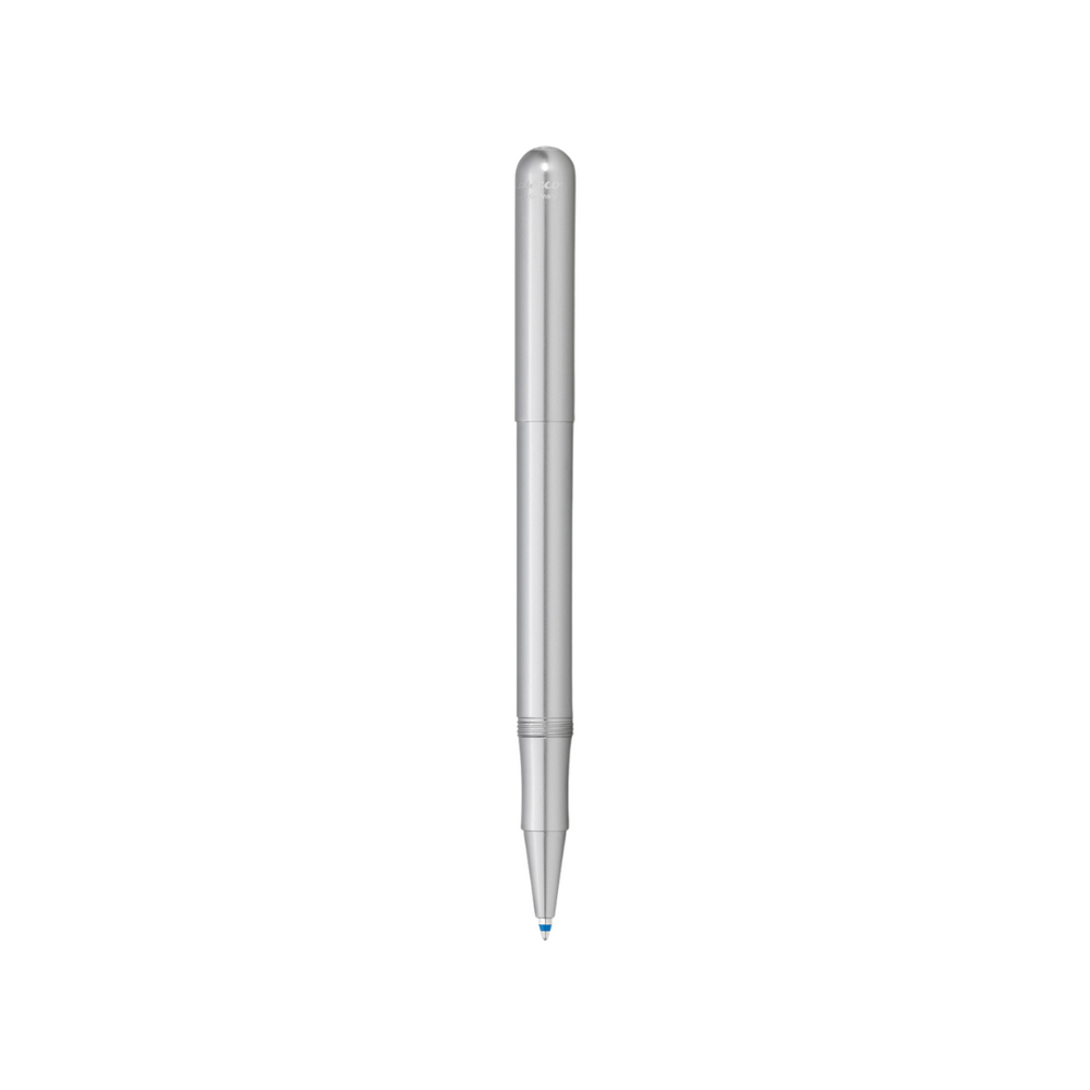 Kaweco Liliput Ballpoint Pen with Cap - Silver — uncapped with cap posted