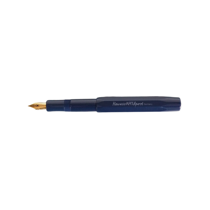 Kaweco Art Sport Fountain Pen Dark Blue Limited Edition 2018 Gold — Kaweco fountain pen — precision nib writing instrument, at Cityluxe Singapore stationery store