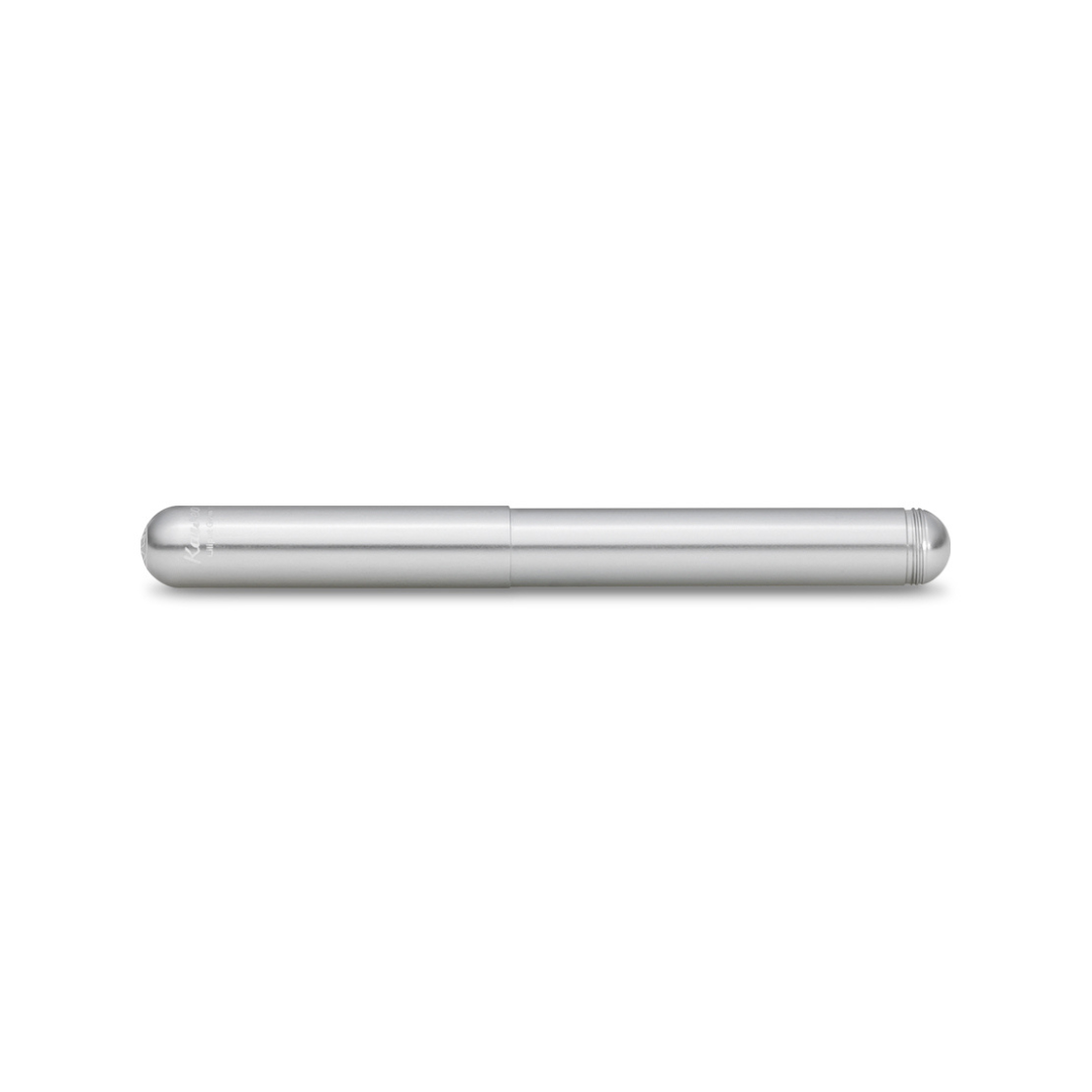 Kaweco Liliput Ballpoint Pen with Cap - Silver — writing at an angle
