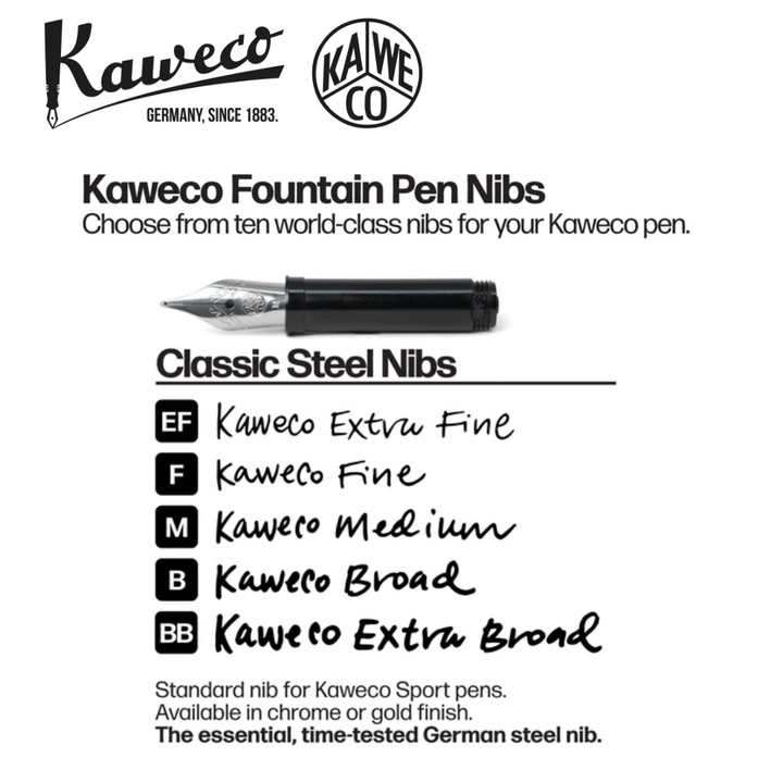 Kaweco Art Sport Fountain Pen - Pebble Blue — flat lay