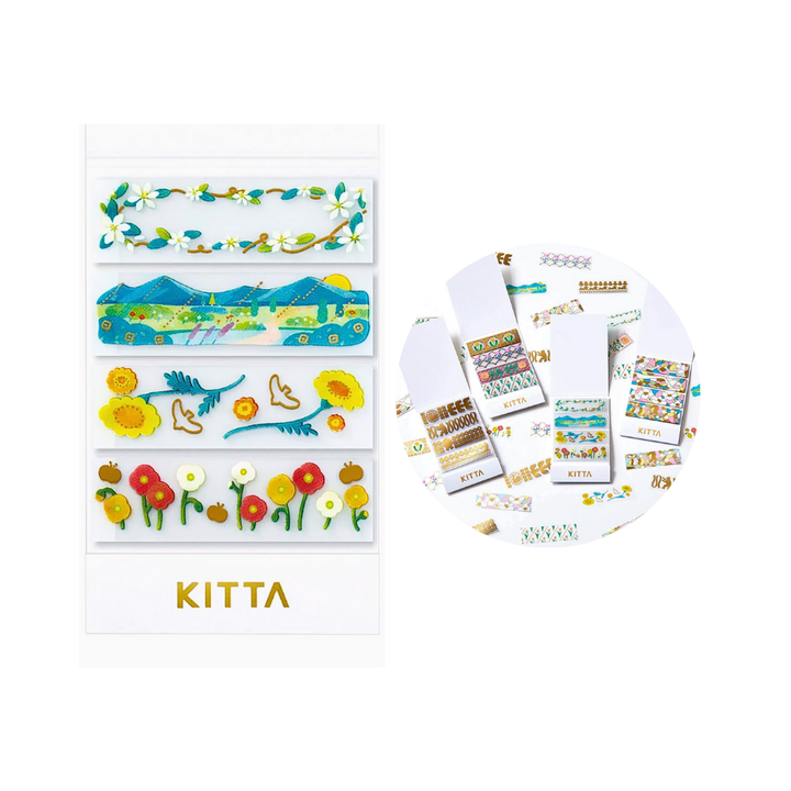 KITTA Masking Tape - Clear Uraraka (Gold Foil) — roll front