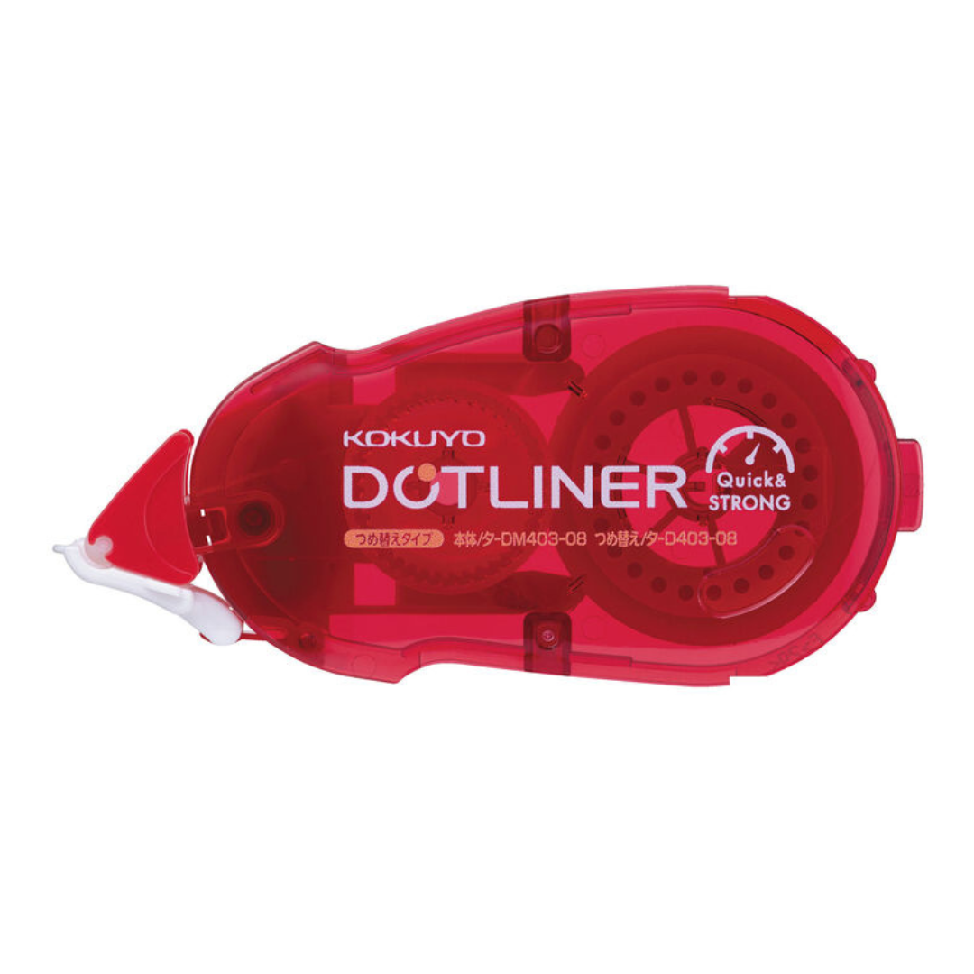 Kokuyo Dotliner Tape Glue Refill Strongly Stick - Red — roll front