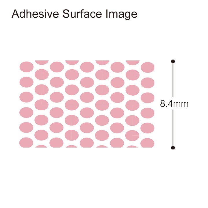 Kokuyo Dotliner Tape Glue Refill Strongly Stick - Red — applied on surface