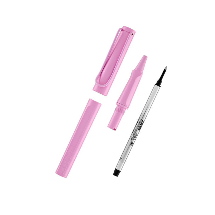 LAMY Safari Deelite Rollerball Pen in Light Rose (Special Edition) — Lamy rollerball pen — fluid gel ink writing instrument, at Cityluxe Singapore