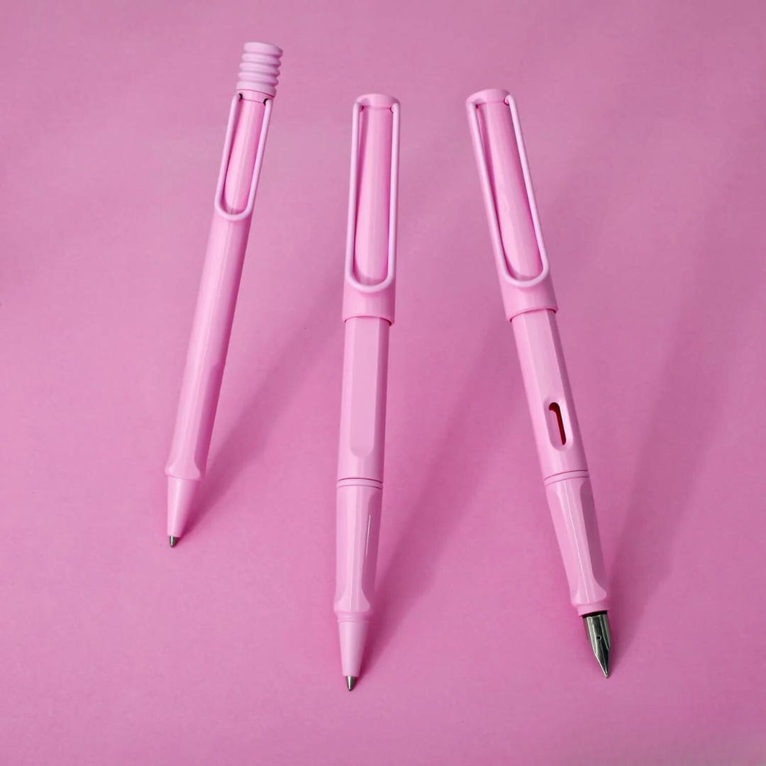 LAMY Safari Deelite Rollerball Pen in Light Rose (Special Edition) — Lamy rollerball pen — fluid gel ink writing instrument, at Cityluxe Singapore
