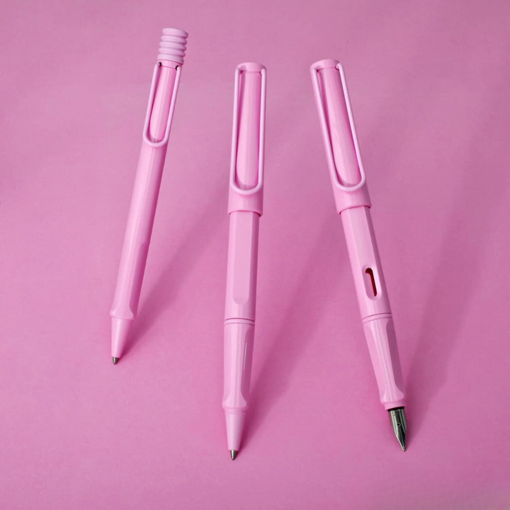 LAMY Safari Deelite Rollerball Pen in Light Rose (Special Edition) — Lamy rollerball pen — fluid gel ink writing instrument, at Cityluxe Singapore