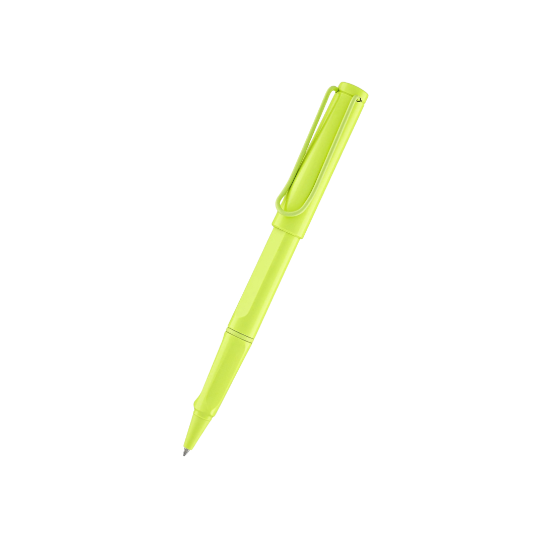 LAMY Safari Deelite Rollerball Pen in Spring Green (Special Edition) — Lamy rollerball pen — fluid gel ink writing instrument, at Cityluxe Singapore