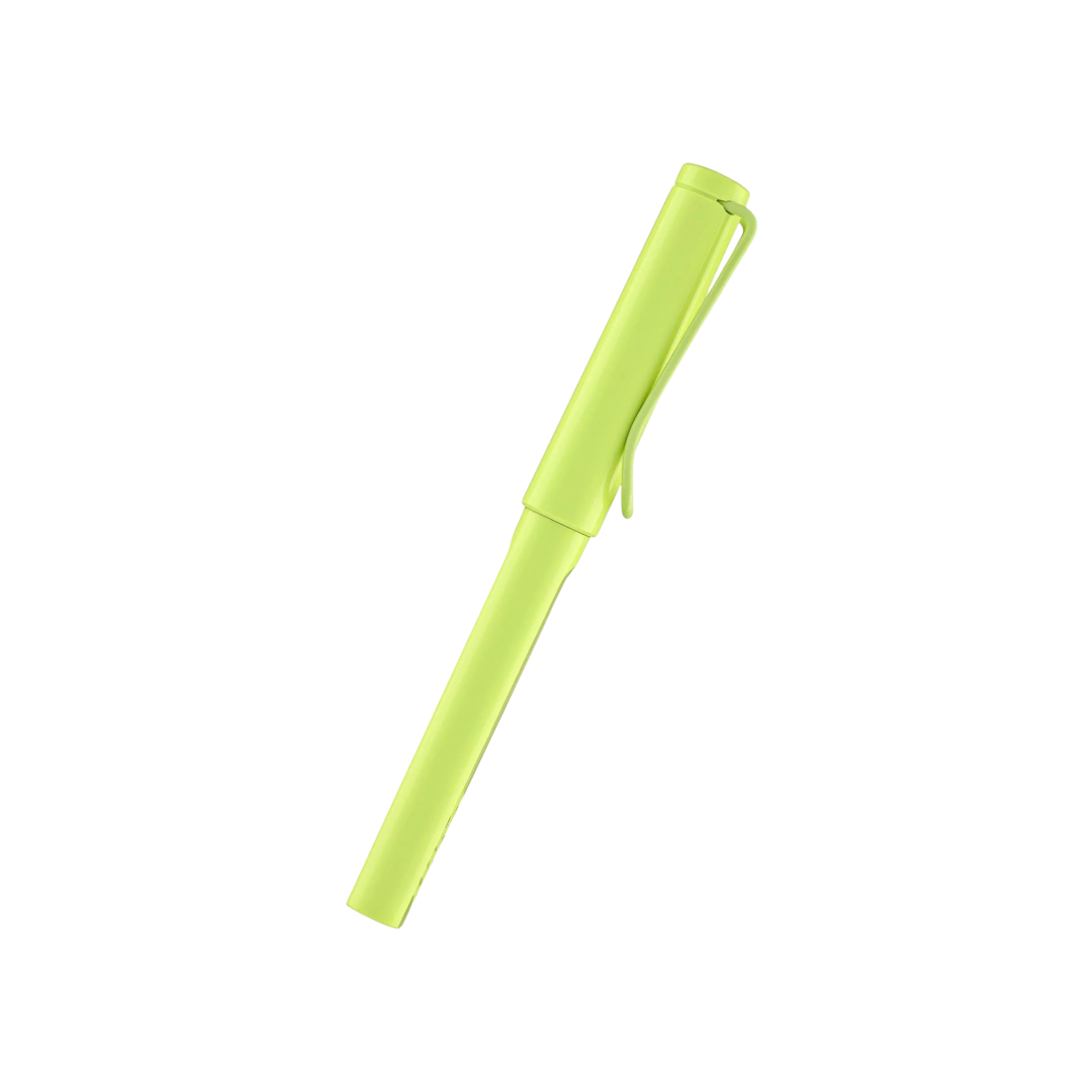 LAMY Safari Deelite Rollerball Pen in Spring Green (Special Edition) — Lamy rollerball pen — fluid gel ink writing instrument, at Cityluxe Singapore