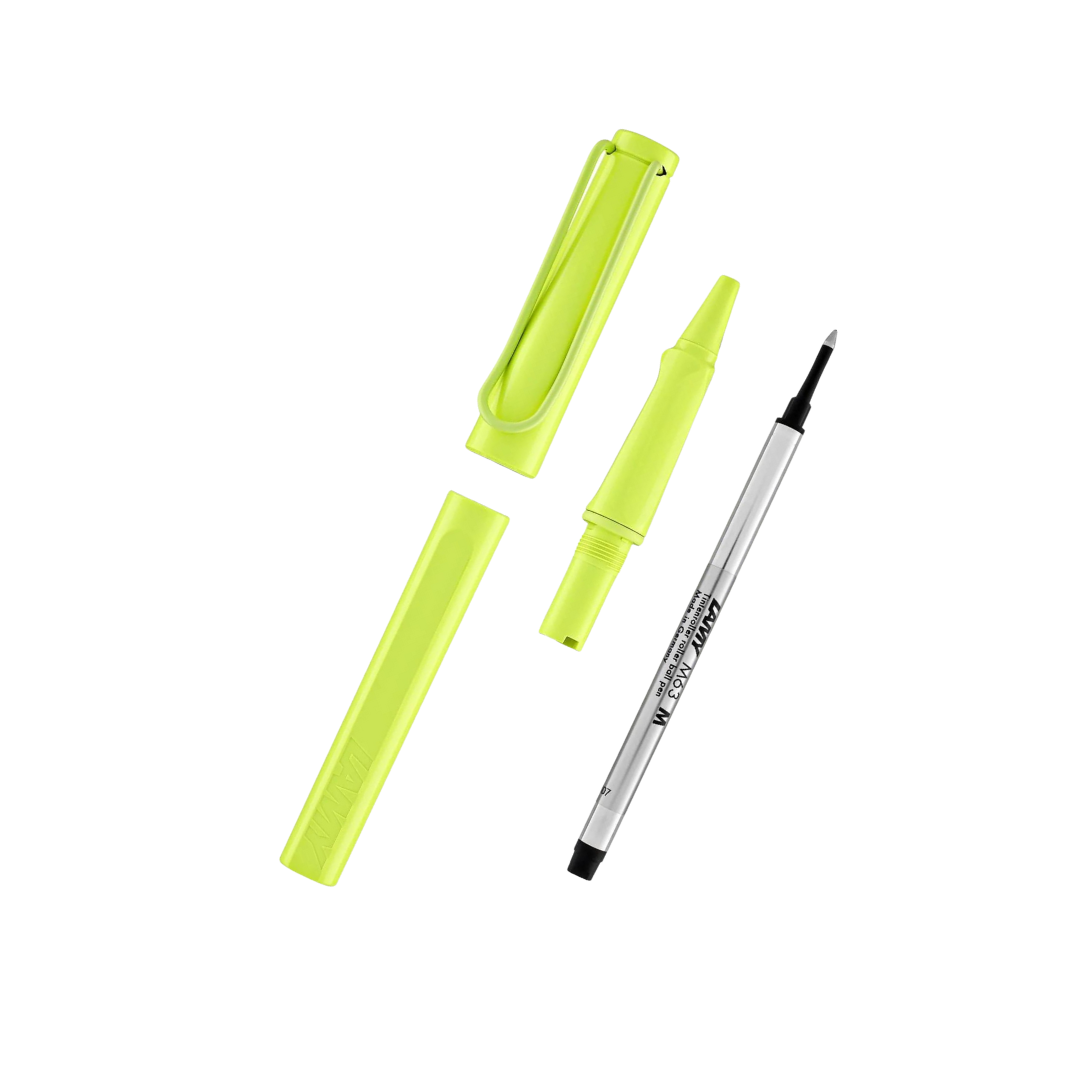 LAMY Safari Deelite Rollerball Pen in Spring Green (Special Edition) — Lamy rollerball pen — fluid gel ink writing instrument, at Cityluxe Singapore