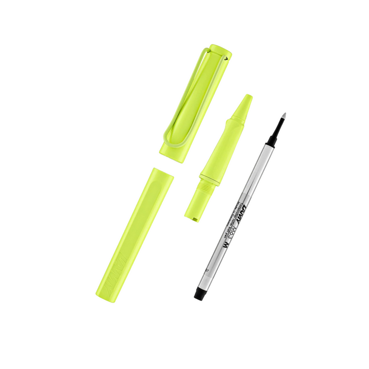LAMY Safari Deelite Rollerball Pen in Spring Green (Special Edition) — Lamy rollerball pen — fluid gel ink writing instrument, at Cityluxe Singapore