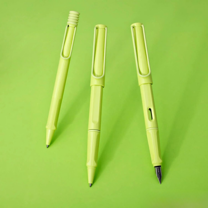 LAMY Safari Deelite Rollerball Pen in Spring Green (Special Edition) — Lamy rollerball pen — fluid gel ink writing instrument, at Cityluxe Singapore