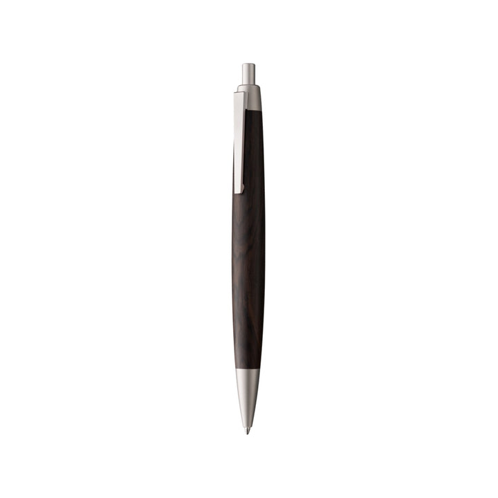 Lamy 2000 Ballpoint Pen Blackwood — uncapped with cap posted