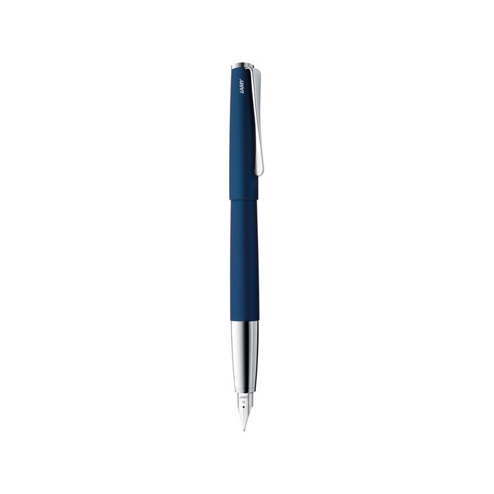 Lamy Studio Fountain Pen Imperial Blue — writing at an angle