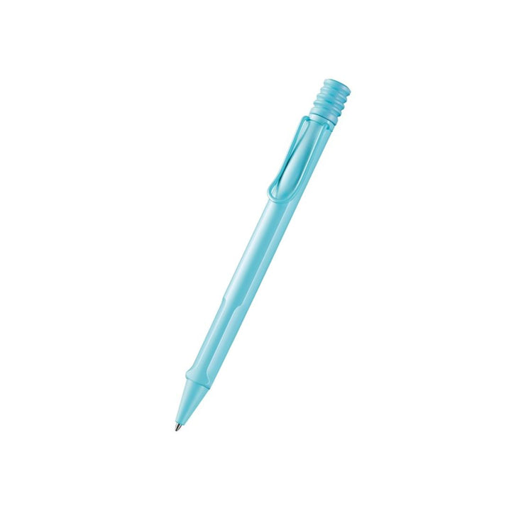 LAMY Safari Deelite Ballpoint Pen - Aqua Sky (Special Edition) — writing at an angle