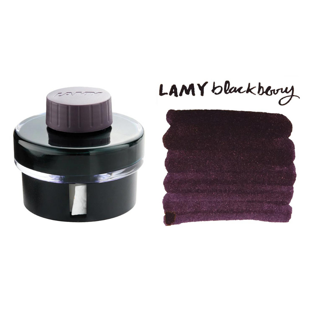 LAMY T52 50ml Ink Bottle - Violet Blackberry — bottle at angle