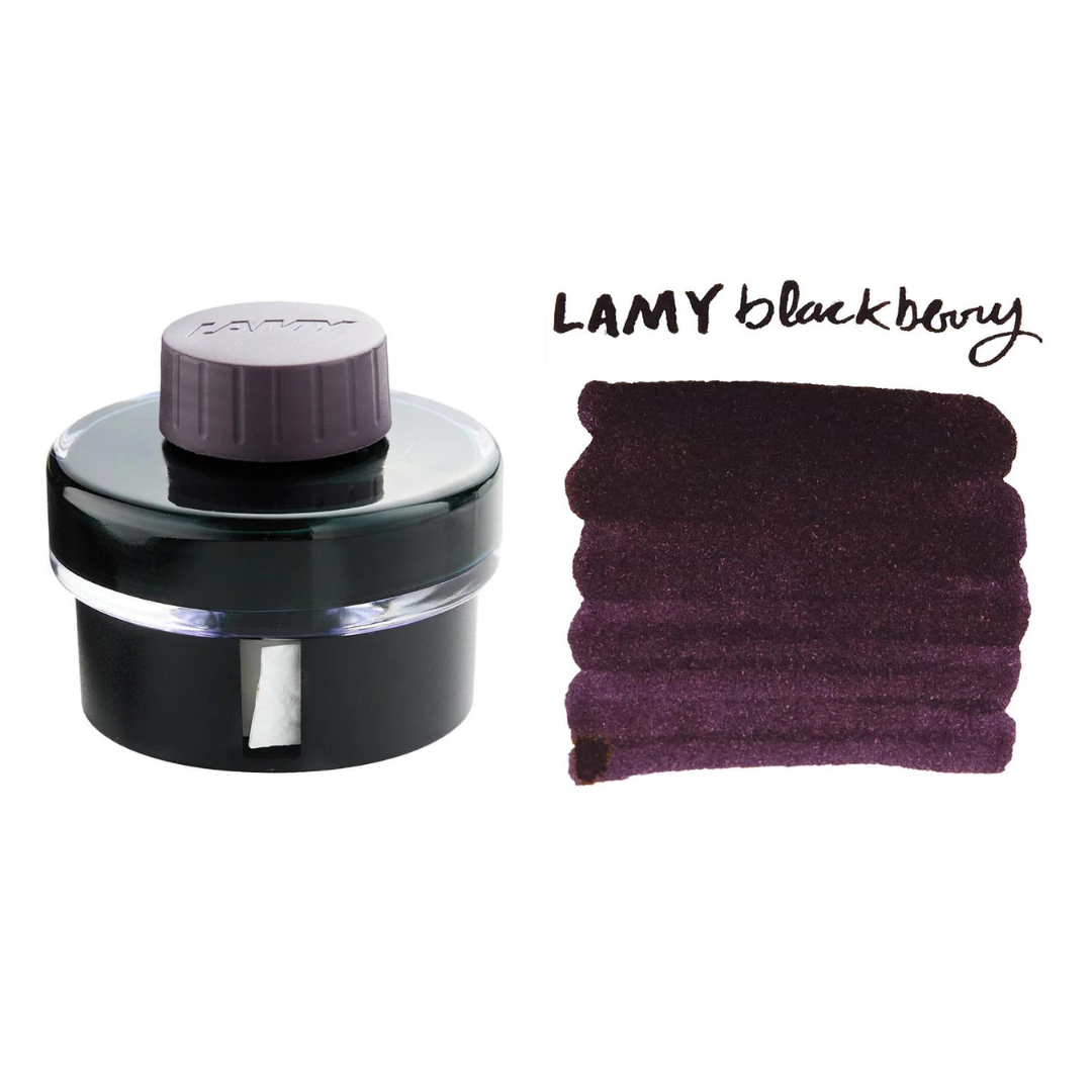 LAMY T52 50ml Ink Bottle - Violet Blackberry — bottle at angle